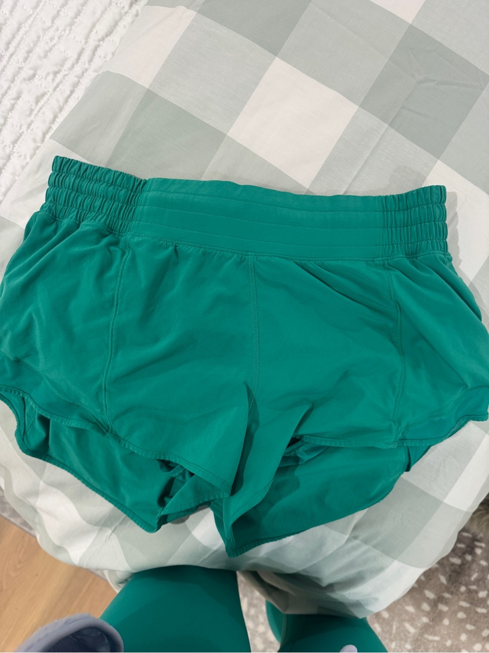 Women's emerald green Athletic Shorts - Lightweight Activewear